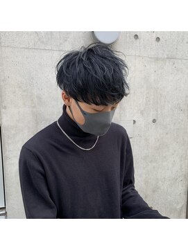 アイズ 海老名(AIZU) 王道マッシュ ニュアンスパーマ ワンカールパーマ 波巻きパーマ