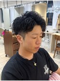 メンズパーマ ツイストパーマ 刈り上げ アップバング 横浜