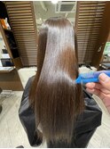 髪質改善カラーナチュラルブラウン30代40代