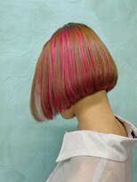 カー(KAH)&nbsp;インナーカラー　アンブレラカラー　ピンク　初派手髪チャレンジ