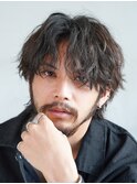 名古屋シャドウパーマセンターパートツイストスパイラルパーマ
