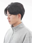 メンズナチュラルセンターパート
