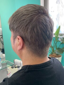 ユー イケブクロ(u Ikebukuro) メンズカット/スパイキーショート/ツーブロック/シルバーグレイ