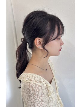 アンニュ(annuy) Instagram/annuy__o0 顔まわりカット/Springカラー／韓国巻き