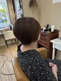 ギルド(Guild) 襟足スッキリの中のクセを活かして丸みを作るストレートショート