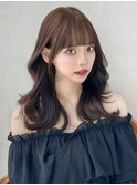 ゆる巻きセミロング