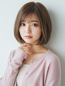 ガーディナ(Gardina) ミルクティーベージュ ハイトーンカラー ブリーチ 艶髪 20代