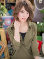 カバーヘア ブリス 上尾西口店(COVER HAIR bliss) 外国人風大人ハイライトゆるふわボブパーマA1上尾20代30代40代