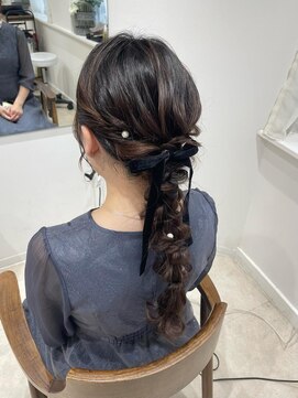 ラ ブランシュ 大宮(La Blanche) 編みおろし/お呼ばれヘア/ヘアセット