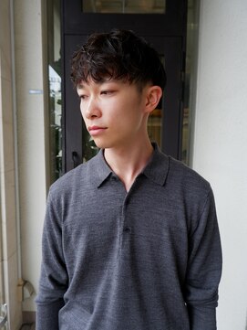 オーオ シカシカ(OOO YY) メンズゆるマッシュパーマ/くせ毛風