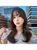 西梅田/ブラウン/ベージュ/レイヤー/前髪カット/髪質改善