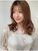 ミディアムレイヤー/ココアブラウン/春ブリーチなしp戸田公園
