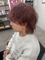 ヌークバイラヴェスト 四日市(neuk by lovest)&nbsp;【neuk服部】ニュアンスウルフパーマピンクベージュ