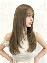 シュガーアンドソルト 垂水(SUGAR&SALT)&nbsp;「結べるレイヤーカット」ラテグレージュ×垢抜けストレート