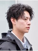 札幌大通メンズパーマシャドウパーマ無造作パーマメンズカット