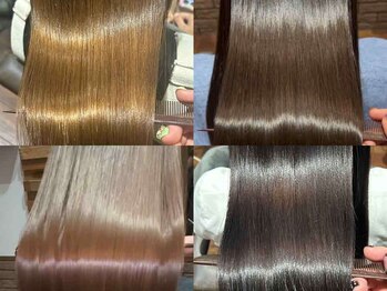 イイネ(iine)の写真/【オススメ!美髪を叶える極上の髪質改善TR】取り扱いは当店限定◎毛先まで潤う滑らかな手触りの髪へ。