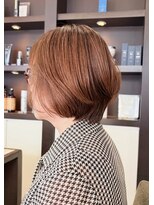 ジャパン ホンテン(JAPAN HONTEN)&nbsp;丸みショートボブ×艶ベージュ