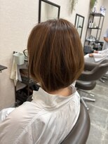バセット バイ アルター 鎌取店(basset by aL-ter)&nbsp;ミルクティーブロンド/ダークブルー/デジタルパーマ/鎌取