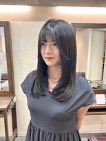 アンドカオマワリカットファム(Fann.)&nbsp;艶髪ナチュラルレイヤー｜韓国風ロング