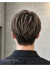 【男性】カット+全体1色フルカラー+1回 →BLEACH メッシュ＋3Step Tr/18000