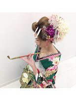 ガーデン 美容室 花魁着付け