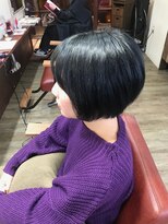 グラードヘアー(Grado hair) ブルーアッシュ×ショートボブ