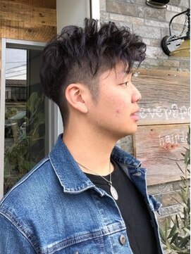 エヴァーグリーン ヘアー デザイン(evergreen hair design) スタイリング簡単パーマ