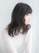 簡単こて巻きスタイル 清楚系カラー