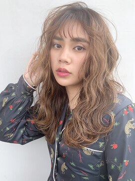 アルバム 銀座(ALBUM GINZA) 大人ウエーブヘア_アッシュブラウンネオウルフ外ハネボブ_27126