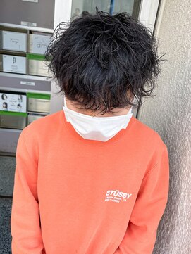 キャンバス バイ ネオリーブ 横浜西口(Canvas by neo.) 前下がりスパイラルパーマ40%ツイスパ横浜【横浜】