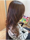 ゆるコテ巻き風パーマ