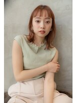 オースティン 登戸向ケ丘遊園(AUSTIN)&nbsp;大人かわいい前髪セシルカットココアブラウンフリンジウェーブ