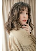 □プラチナグレージュカラー外巻きパーマ303★戸頭20代30代40代