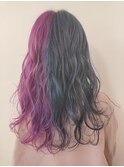 原口限定★カラーバターで2トーンパープルピンク★福岡久留米