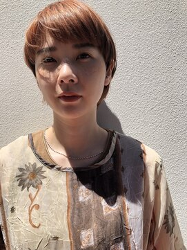 ウェルク(welc) オレンジベージュ×ナチュラルショート