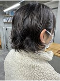 クセを活かしたショートボブ