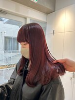 ガリカ シーム(Gallica/SEAM)&nbsp;【桑原雪音】ディープチェリーレッド/大人艶髪ストレートロング