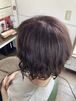ヘアサロンアンドリラクゼーション マハナ(Hair salon&Relaxation mahana) ボブ×パーマ×ネイキッドコーラル