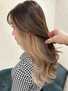 ロンド レア 天神大名店(Lond Le’a) イヤリングカラーミルクティーベージュカラーケアブリーチ韓国