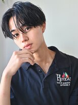 ディッセンバー 神宮前(December)&nbsp;ニュアンスパーマアッシュブラックウルフ波巻きスパイラル渋谷