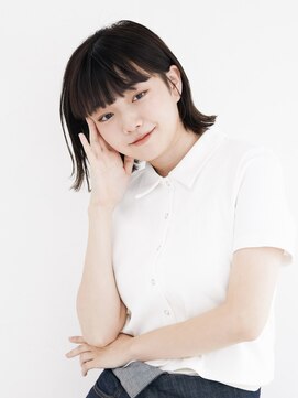 オンク 新宿(onk) 黒髪/グレーベージュ/レイヤーロング/前髪パーマ[新宿駅]