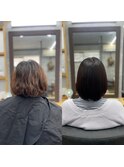 泉区　泉中央　縮毛矯正　髪質改善　トリートメント　艶髪カラー