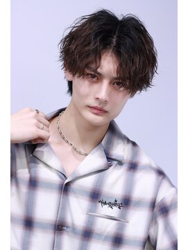 リップスヘアー 梅田アネックス(LIPPS hair) 波巻きウルフセンターパート