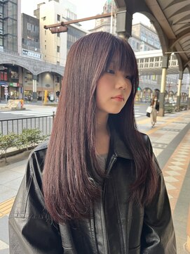 スイート ヘアデザイン(Suite HAIR DESIGN) カシスピンク ナチュラルヘア レイヤー