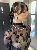 10047ヘアレンジ　成人式　卒業式　入学　振袖　披露宴　結婚式
