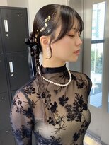 10047ヘアレンジ　成人式　卒業式　入学　振袖　披露宴　結婚式