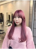 【埼玉ブリーチの神様】ピンクバイオレット×レイヤースタイル