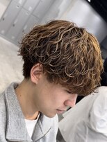 フィフスパーク(fifth PARK)&nbsp;メンズ緩め波巻きスパイラルパーママッシュウルフシャドウパーマ