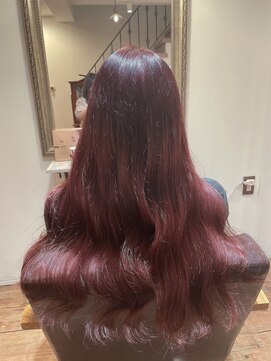 ヘアリゾートユア 新大久保店(hair resort YuA) ピンクカラー