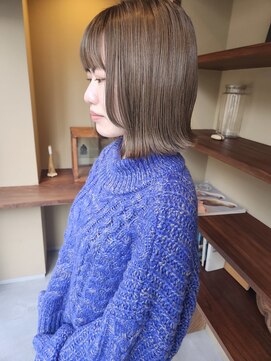 イニ(ini) 須藤 )) ストレートボブ×透明感カラー